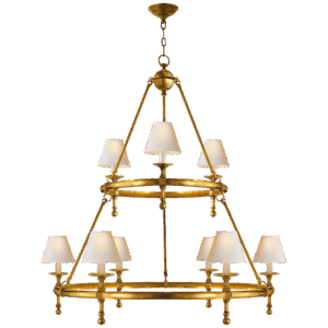 Люстра Classic Two-Tier Ring Chandelier SL 5813PN-NP Chapman & Myers