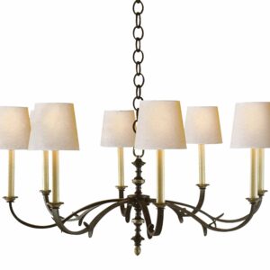 Люстра VISUAL COMFORT Channing Mediuml Chandelier THOMAS O'BRIEN TOB 5119HAB-WS-8