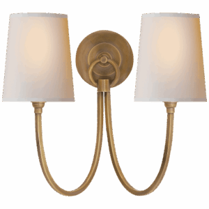 Бра настенное   Visual Comfort Reed Double Sconce  AW TOB2126HAB-NP