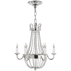 Люстра OC 11407 SG сталь, хром, хрусталь