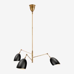 Люстра JC-ARN 5008HAB-BLK  Sommerard Medium Triple-Arm Chandelier
