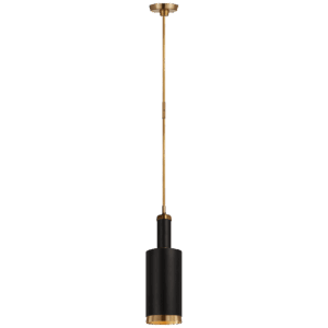 Подвесной светильник VISUAL COMFORT Anders Large Cylindrical Pendant THOMAS O'BRIEN   SC TOB 5099HAB/BLK