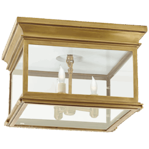 Накладной светильник VISUAL COMFORT Club Large Square Flush Mount CHAPMAN & MYERS CHO 4311AB-CG