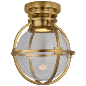 Накладной светильник Gracie 10" Captured Globe Flush Mount CHAPMAN & MYERS CHD 2481AB-CG