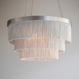Люстра  Tigermoth Silver Chain Shallow Chandelier