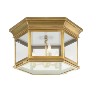 Потолочный светильник CHAPMAN & MYERS Club Large Hexagonal Flush Mount VISUAL COMFORT CHO4111