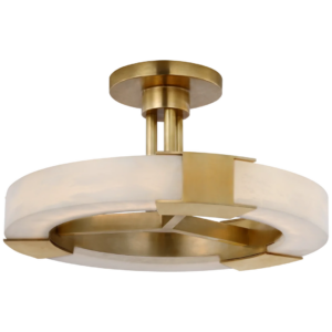 Потолочный светильник  KELLY WEARSTLER Covet Medium Ring Semi-Flush Mount VISUAL COMFORT KW 4142AB/ALB