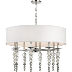 Люстра Hudson Valley Lighting Persis 8 Light Pendant In Polished Nickel 2330-PN