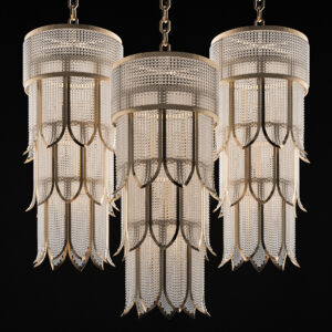 Люстра индивидуального изготовления Arishes Chandelier D30*H84 PN-CCB