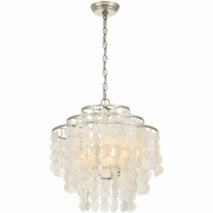 Brielle 4 Light 18 inch Antique Silver Chandelier Ceiling Light