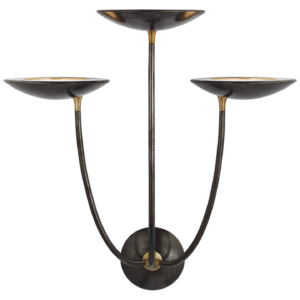 Keira Large Triple Sconce THOMAS O'BRIEN OB2785BZ/HAB