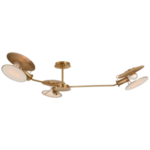 Osiris Large Asymmetric Semi-Flush Mount THOMAS O'BRIEN TOB4291PN/PN-L