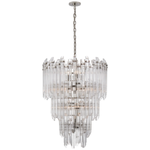 Adele Three-Tier Waterfall Chandelier SUZANNE KASLER SK5423PN-CA
