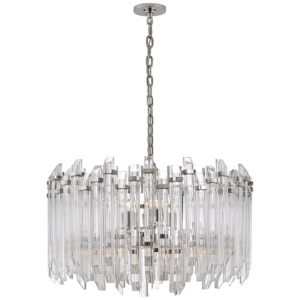 Adele Large Wide Drum Chandelier Suzanne Kasler SK5421PN-CA