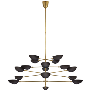 Graphic Grande Four-Tier Chandelier AERIN ARN5503HAB-BLK